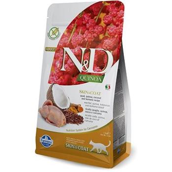 N&D grain free quinoa cat skin & coat quail & coconut 1,5 kg (8010276035837)