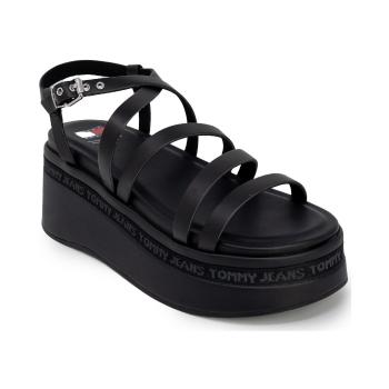 Tommy Hilfiger  STRAPPY WEDGE EN0EN02516  Sandále Čierna