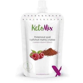 KetoMix Proteínové pyré s príchuťou maliny a kakaa (8594196634870)