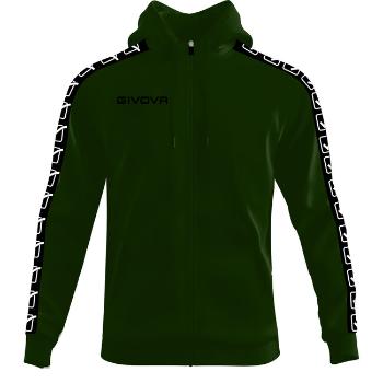 FELPA FULL ZIP BAND VERDE MILITARE Tg. XS