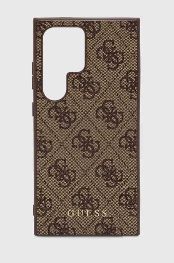 Puzdro na mobil Guess Galaxy  S24 Ultra S928 hnedá farba, GUHCS24LG4GFBR,