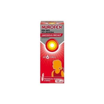 Nurofen pre deti 4% jahoda sus.por.1 x 100 ml/4,0 g