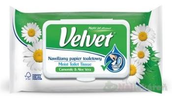 Velvet Camomile & Aloe vera vlhčený toaletný papier 1x42 ks