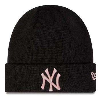 Zimná čapica New Era Essential Knit Cuff Beanie NY Yankees Black Pink - UNI