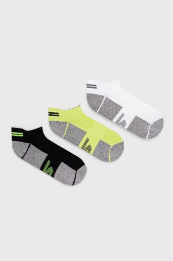 Ponožky Skechers (3-pack) pánske, zelená farba