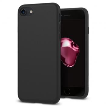 Spigen Liquid Crystal silikónový kryt na iPhone 7/8/SE 2020, čierny/matný (042CS20435)