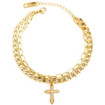 IZMAEL Náramok Gold Cross Zlatá KP28710