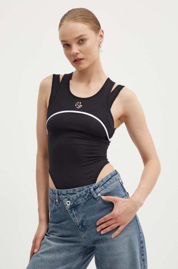 Body Karl Lagerfeld Jeans dámske, čierna farba, 245J1708