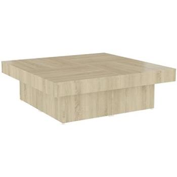 SHUMEE Konferenčný stolík dub sonoma 90 × 90 × 28 cm drevotrieska, 806915