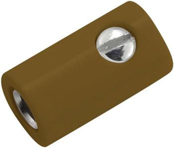 Kahlert Licht  mini laboratórne zásuvka zásuvka, rovná Ø pin: 2.6 mm hnedá 1 ks