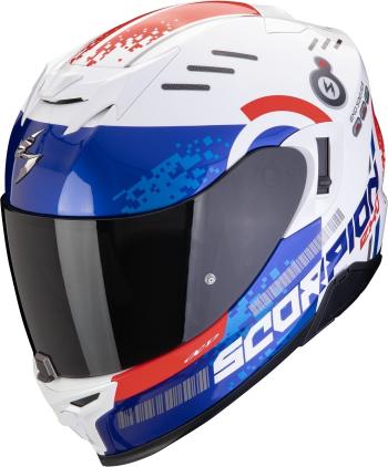 Scorpion EXO 520 EVO AIR TITAN White/Blue/Red XL Prilba