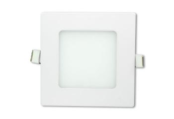 LED stropný panel štvorcový 6 W, studená biela