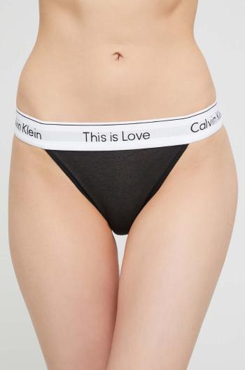 Nohavičky Calvin Klein Underwear čierna farba