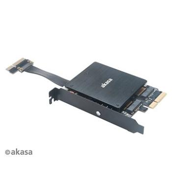 AKASA Dual M.2 PCIe SSD adaptér (AK-PCCM2P-04)