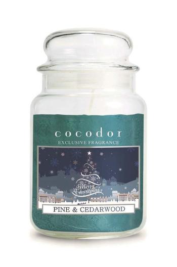 Vonná sviečka Cocodor Christmas Pine & Cedarwood 550 g