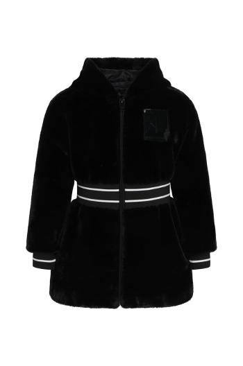 Detská bunda Karl Lagerfeld čierna farba
