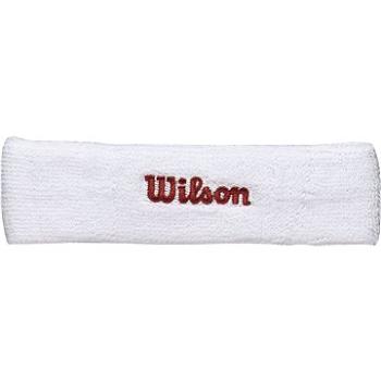 Wilson headband biela/červená veľ. UNI (883813997572)
