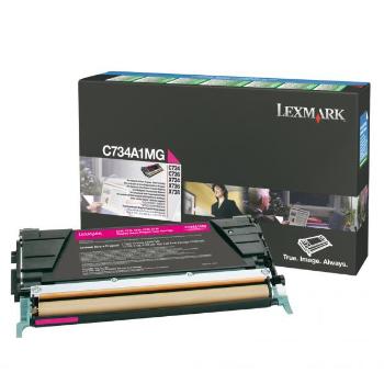 LEXMARK C734A1MG - originálny toner, purpurový, 6000 strán