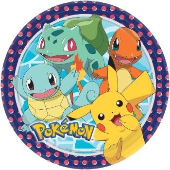 Amscan Papierové taniere - Pokémon 8 ks