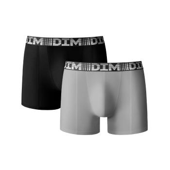 Blancheporte Súprava 2 predĺžených boxeriek 3D Flex Air čierna+sivá M