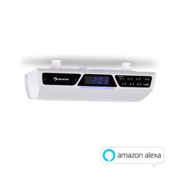 Auna Intelligence, kuchynské rádio, WLAN, hlasové ovládanie Alexa, hands-free systém, biele