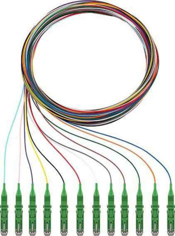 Rutenbeck 228041302 optické vlákno LWL prepojovací kábel [12x LSH-zástrčka - 12x kábel, otvorený koniec]