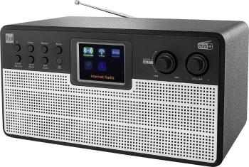 Dual Radiostation IR 100 internetové stolný rádio DAB+, FM Bluetooth, Wi-Fi, internetové rádio   čierna, strieborná
