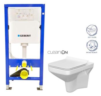 GEBERIT DuofixBasic bez tlačidla + WC CERSANIT CLEANON COMO + SEDADLO 458.103.00.1 X CO1