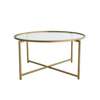Decortie  Konferenčné stolíky Coffee Table - Gold Sun S404  Zlatá