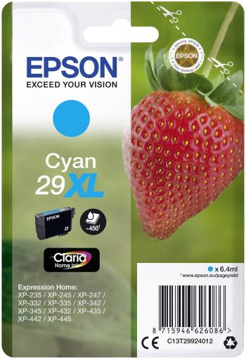 Epson Ink T2992, 29XL originál  zelenomodrá C13T29924012