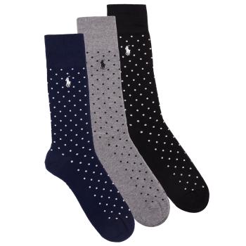 Polo Ralph Lauren  86255PK-3PK DOT-CREW SOCK-3 PACK  Ponožky Viacfarebná