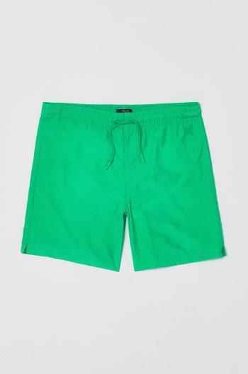 Detské plavkové šortky OVS zelená farba