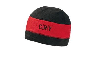 TIWI čiapka fleece čierna/červená M/L