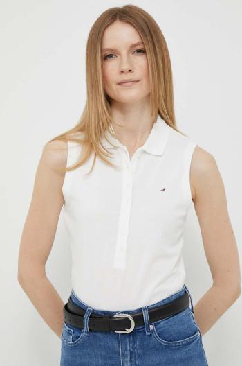 Top Tommy Hilfiger dámsky, biela farba