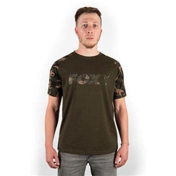 FOX Raglan Khaki/Camo Sleeve T-Shirt (RYB018235nad)