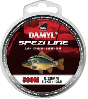 Dam vlasec damyl spezi line carp olivovo zelená - 500 m 0,25 mm 5,6 kg