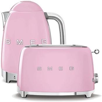 Rychlovarná konvica SMEG 50s Retro Style 1,7 l LED indikátor ružová + hriankovač SMEG 50s Retro St