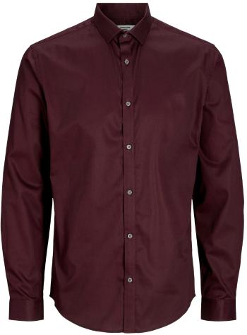 Jack&Jones Pánska košeľa JPRBLACARDIFF Slim Fit 12201905 Winetasting XL