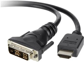 Belkin DVI / HDMI káblový adaptér #####DVI-D 18+1pol. Stecker, #####HDMI-A Stecker 3.00 m čierna F3Y005BT3M pozlátené ko