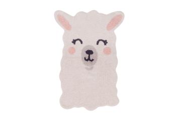 Ourbaby llama washable rug 31972-0 iný 82x120 cm biela ružová