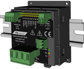 TDE Instruments Digalox DPM72-MPP-RS485-DIN digitálny merač na DIN lištu