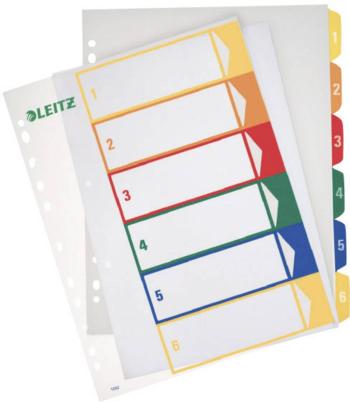 Leitz 12920000 register DIN A4, nadmerná šírka 43983 polypropylen viacfarebná 6 kariet možno opísať pomocou počítača 129