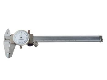 Měřítko posuvné kovové, 0-150mm x 0,02, s ciferníkem