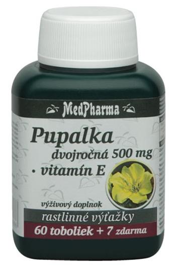 MedPharma Pupalka dvojročná 500 mg + Vitamín E 67 kapsúl