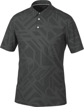 Galvin Green Maze Mens Breathable Short Sleeve Shirt Black M Polo košeľa