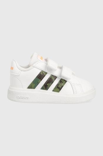 Detské tenisky adidas GRAND COURT 2.0 CF biela farba