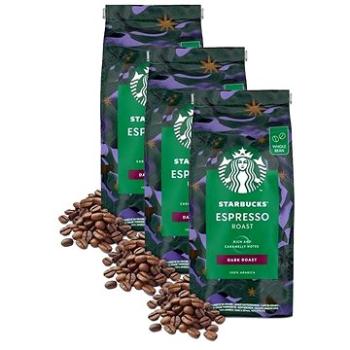 Starbucks® Espresso Roast, zrnková káva, 450 g; 3×