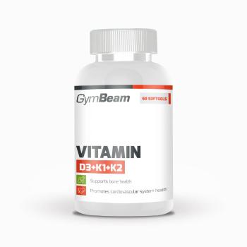 GymBeam Vitamin D3 + K1 + K2 60 kapsúl