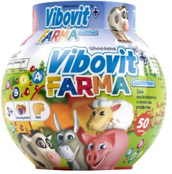 Vibovit + Farma Gummies želé s ovocnou príchuťou 50 ks