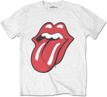 The Rolling Stones Tričko Classic Tongue White L